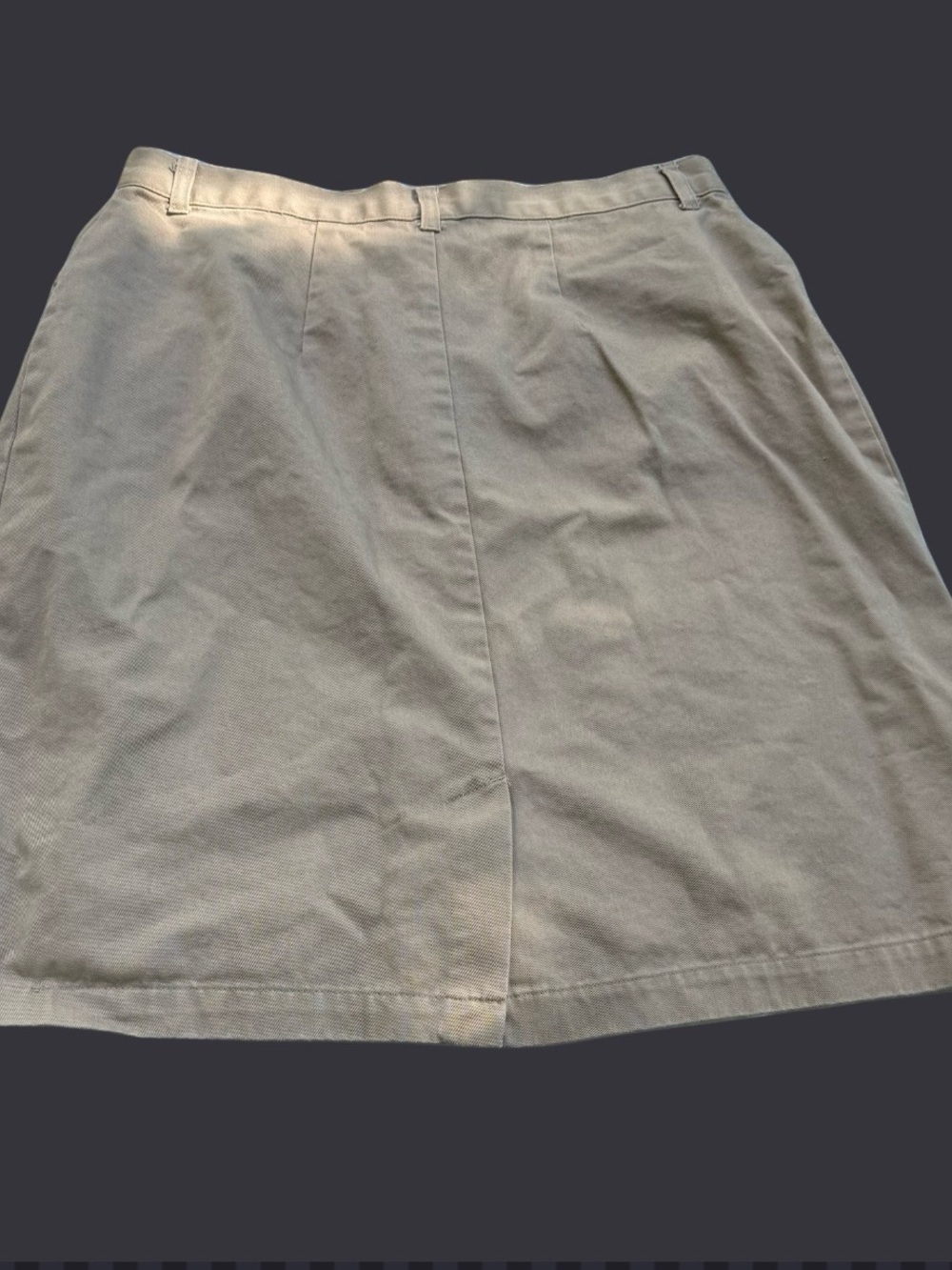 Casual Corner Annex Woman Tan Button-Front Skirt - Picture 2 of 7